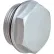 Bouchon fileté en aluminium J.W. Winco 742-26-M20X1.5-OS-2 avec orifice de purge de 2 mm et filetage M20 x 1,5