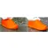 Couvre-chaussures et couvre-bottes en latex ultra-résistants, orange, taille XL, 25 paires par carton