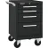 Armoire à roulettes Kennedy® K2000 à 4 tiroirs, 21" de largeur x 20" x 35" de hauteur, noire