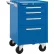 Armoire à roulettes Kennedy® K2000 à 4 tiroirs, 21" de largeur x 20" x 35" de hauteur, bleue
