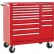 Armoire à roulettes Kennedy® K1800 à 15 tiroirs, 39-3/8" de largeur x 18" x 39" de hauteur, rouge