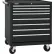 Armoire à roulettes Kennedy® K2000 à 8 tiroirs, 34" de largeur x 20" x 39" de hauteur, noire
