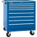 Armoire à roulettes Kennedy® K2000 à 8 tiroirs, 34" de largeur x 20" x 39" de hauteur, bleue