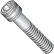 Vis à tête cylindrique à six pans creux, filetage grossier 2-56X1/2, en acier inoxydable, lot de 100
