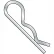 .093x2 Attache pour goupille d'attelage en zinc, lot de 1 000
