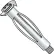 3/16 EXTR LONG Extra Long Hollow Wall Anchor Zinc, Pkg of 25