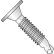 Tête Phil Wafer 10-24X1, n° 3, auto-taraudeuse, filetage brut, filetage complet, acier inoxydable 410, 2 500 pièces