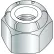 10-24  NM  Écrou hexagonal à insert en nylon, zingué, lot de 2 000