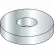 Rondelle plate n° 10 - Acier - Zinguée - SAE - Paquet de 25 lb.