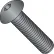 Vis à tête bombée à six pans creux, filetage fin 10-32 x 3/4 - Lisse - Lot de 100