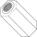 Entretoise femelle hexagonale 4-40 x 9/16, un quart de pouce - Nylon - Lot de 1 000