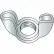 1/4-20 Stamped Wing Nut Zinc, Pkg of 2000