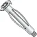 1/8 LONG Long Hollow Wall Anchor Zinc, Pkg of 100
