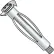 1/8 SHORT Small Hollow Wall Anchor Zinc, Pkg of 100