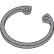 2.375 Internal Retaining Ring Phosphate, Pkg of 200