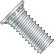 5/16-18X1 1/4  Goujon à sertir automatique, filetage complet, acier trempé, zingué à chaud, lot de 500