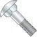 Vis à tête bombée 3/8-16 x 12 - Classe 2 - Filetage partiel - Tête ronde - Collet carré - Zinguée - Lot de 60
