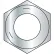 1/2-13 Coarse Thread Finished Hex Nut Grade 5 Zinc, Pkg of 900