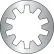 #2 MS35333, Military Internal Tooth Lock Washer - 410 Stainless Steel - DFAR - Pkg of 5000