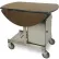 Geneva Tri-Fold Leaf Room Service Cart/Table, Oval, 36"W x 31"H x 43"L - 74405