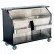 Lakeside® Portable Beverage Bar with Ice Bin, 63-1/2"W x 27-3/4"D x 45"H, Black Laminate Finish