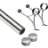 Lavi Industries, 3' Foot Rail Kit, 2" Tube, Polished Stainless Steel