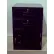 Fenco Lowboy Teller Pedestal Cabinet 604-B - 2 Drawers Right Hinged Door 18" x 19" x 27-7/8" Black