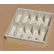 Plateau à monnaie en plastique Fenco P-41 - 10 compartiments pour billets, 15" de largeur x 15" de profondeur x 3-5/16" de hauteur, couleur champagne