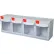 Tiroir à bacs basculants Shuter® FO-604, 4 tiroirs, capacité de 40 lb, 6-5/8" de longueur x 23-11/16" de largeur x 8" de hauteur