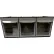 Poubelle basculante Shuter® FO-603, 3 tiroirs, capacité de 40 lb, 6-5/16" L x 23-11/16" l x 9-7/8" H, gris