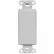 Leviton 80414-GY, insert multimédia vierge QuickPort Decora, gris - Lot de 5