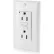 Leviton GFNT1-W, prise double GFCI SmartlockPro à autotest, 15 A, éclairage industriel, fils de raccordement, blanc