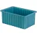 Boîte à compartiments LEWISBins, 16-1/2" de longueur x 10-7/8" de largeur x 7" de hauteur, bleu clair, polyéthylène - Lot de 6