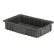 Boîte à compartiments LEWISBins, 16-1/2" de longueur x 10-7/8" de largeur x 3-1/2" de hauteur, grise, en polyéthylène - Lot de 4