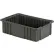 Boîte à compartiments LEWISBins, 16-1/2" de long x 10-7/8" de large x 5" de haut, grise, en polyéthylène - Lot de 4