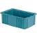 LEWISBins Divider Box, 16-1/2"L x 10-7/8"W x 6"H, Light Blue, Polyethylene - Pkg Qty 4