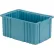 LEWISBins Divider Box, 16-1/2"L x 10-7/8"W x 8"H, Light Blue, Polyethylene - Pkg Qty 6