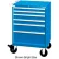 Armoire mobile Lista 28-1/4" de large, 6 tiroirs, 58 compartiments - Gris clair, serrure individuelle