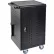 Chariot de recharge Luxor pour tablettes et Chromebooks avec serrure à clé, pouvant accueillir 30 appareils, noir