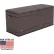 Banc de terrasse avec coffre de rangement « Lifetime » pour usage extérieur, 130 gallons – Gris avec fond noir