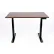 Luxor 48" Electic Stand Up Desk - 3-Stage Dual-Motor - Dark Walnut Top with Black Frame