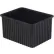 Boîte à compartiments LEWISBins ESD-Safe, 22-13/32" de longueur x 17-13/32" de largeur x 12" de hauteur, noire, en polypropylène - Lot de 3