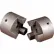 Cast Iron Jaw Coupling Hub, Style L190, 1" Bore Diameter, 1/4 x 1/8 Keyway