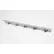 Magnuson Group Wall Mount Coat Hook Strip, 50"W x 3-11/16"D x 5-1/4"H, Silver with Clear Coat Finish