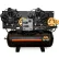 Mi-T-M® M Two Stage Duplex Horizontal Air Compressor, 15 HP, 120 Gal. Cap., 175 PSI, 3PH, 200V