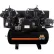 Mi-T-M® M Two Stage Duplex Horizontal Air Compressor, 15 HP, 120 Gal. Cap., 175 PSI, 3PH, 460V