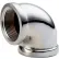 Chrome Plated Brass Pipe Fitting 2 90 Degree Elbow Npt Female - Pkg Qty 5