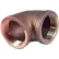 Raccord en laiton sans plomb de 125 Lb, coude à 90 degrés de 1/4", filetage NPT femelle - Lot de 33 pièces