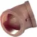 Brass 125 Lb Lead Free Fitting 3" 45 Degree Elbow NPT Female