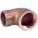 Raccord en laiton sans plomb de 125 Lb, coude de raccordement à 90 degrés de 3 pouces, filetage NPT mâle x femelle